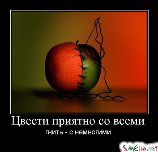 Цвести приятно со всеми - гнить - с немногими