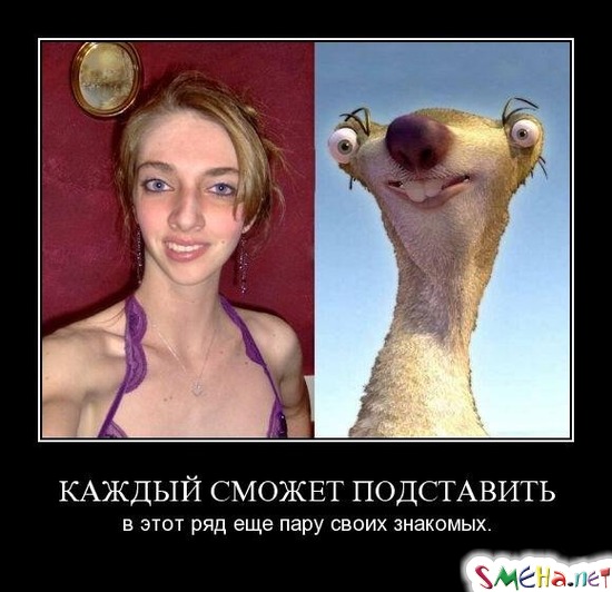 КАЖДЫЙ СМОЖЕТ ПОДСТАВИТЬ - в этот ряд еще пару своих знакомых