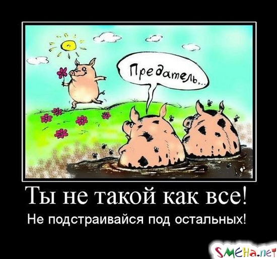 Ты не такой как все! Не подстраивайся под остальных!