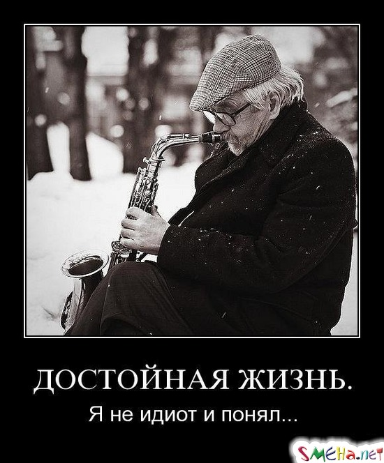 ДОСТОЙНАЯ ЖИЗНЬ. - Я не идиот и понял...