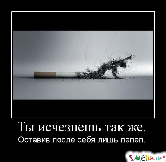 Ты исчезнешь так же. - Оставив после себя лишь пепел.