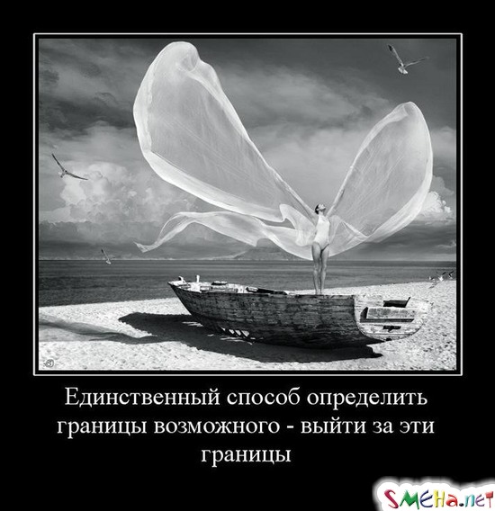Единственный способ определить границы возможного - выйти за эти границы