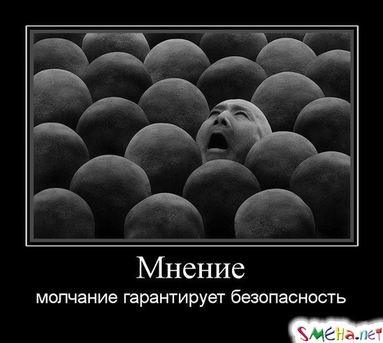 Мнение - молчание гарантирует безопасность