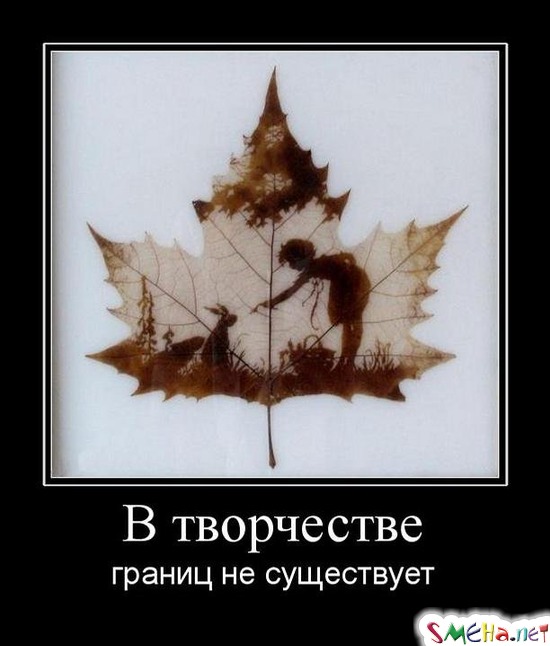 В творчестве - границ не существует