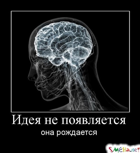 Идея не появляется - она рождается