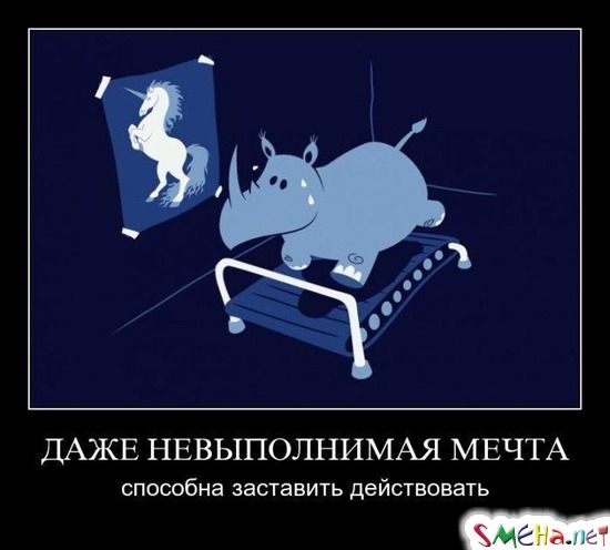 ДАЖЕ НЕВЫПОЛНИМАЯ МЕЧТА - способна заставить действовать
