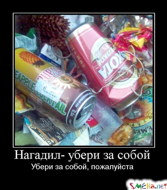Нагадил- убери за собой - Убери за собой, пожалуйста