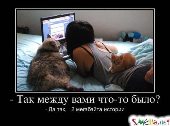 Так между вами что-то было? - Да так, 2 мегабайта истории