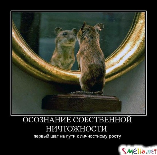 ОСОЗНАНИЕ СОБСТВЕННОЙ НИЧТОЖНОСТИ - первый шаг на пути к личностному росту
