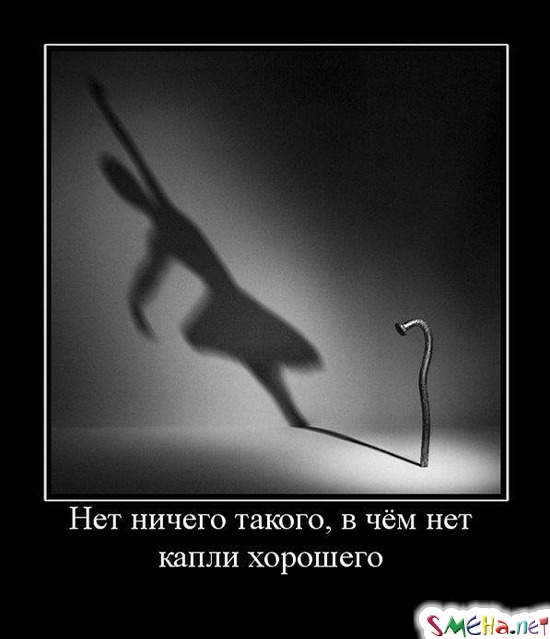 Нет ничего такого, в чём нет капли хорошего