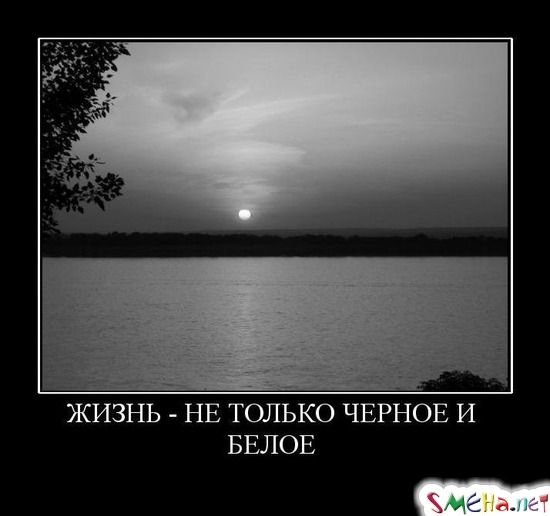 ЖИЗНЬ - НЕ ТОЛЬКО ЧЕРНОЕ И БЕЛОЕ