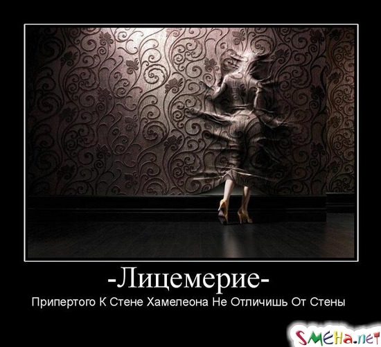 Лицемерие - Припертого К Стене Хамелеона Не Отличишь От Стены