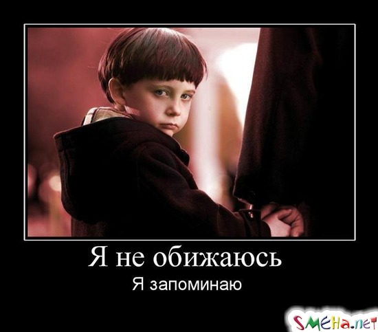 Я не обижаюсь - Я запоминаю