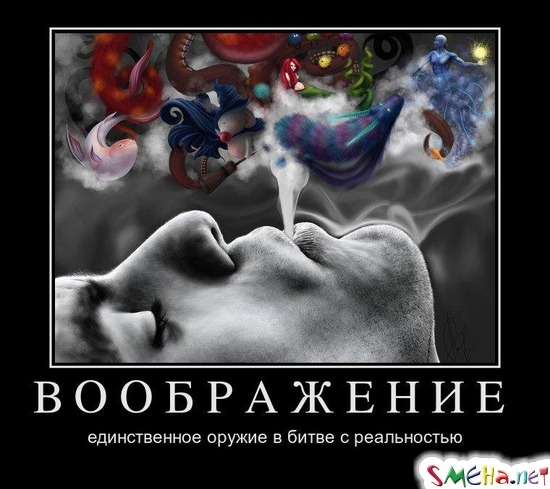 ВООБРАЖЕНИЕ  - единственное оружие в битве с реальностью