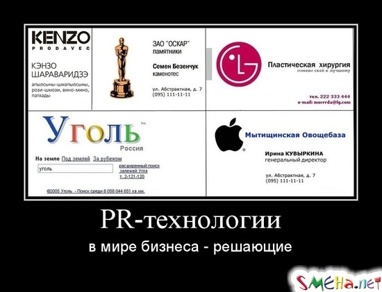 PR-технологии - в мире бизнеса - решающие