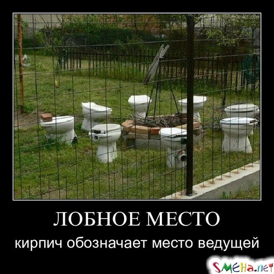 ЛОБНОЕ МЕСТО - кирпич обозначает место ведущей