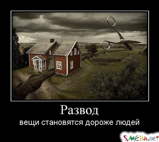 Развод - вещи становятся дороже людей