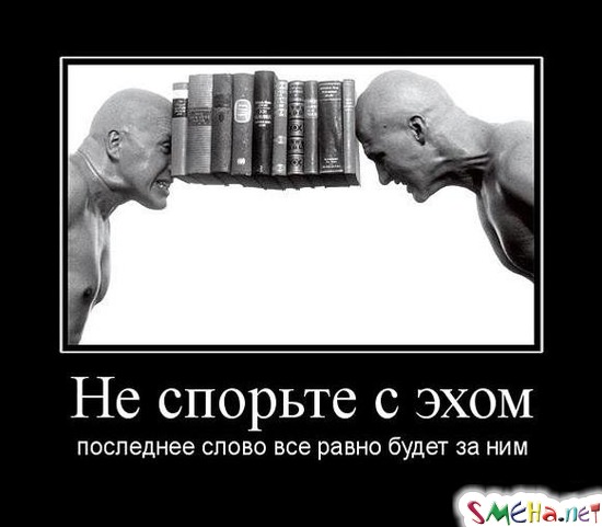 Не спорьте с эхом - последнее слово все равно будет за ним