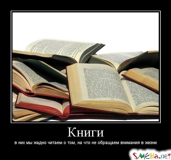 Книги - в них мы жадно читаем о том, на что не обращаем внимания в жизни