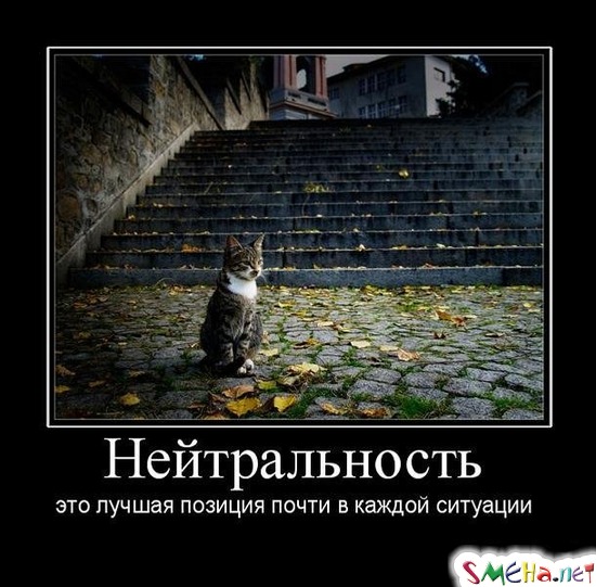 Нейтральность - это лучшая позиция почти в каждой ситуации