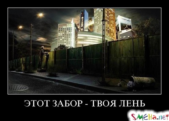 ЭТОТ ЗАБОР - ТВОЯ ЛЕНЬ
