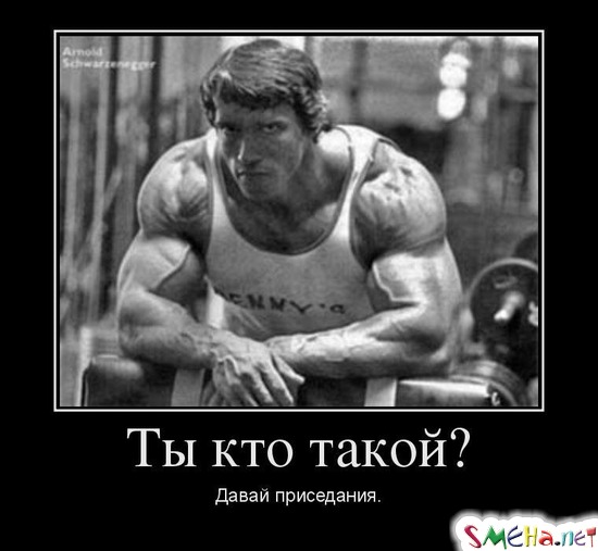Ты кто такой? - Давай приседания