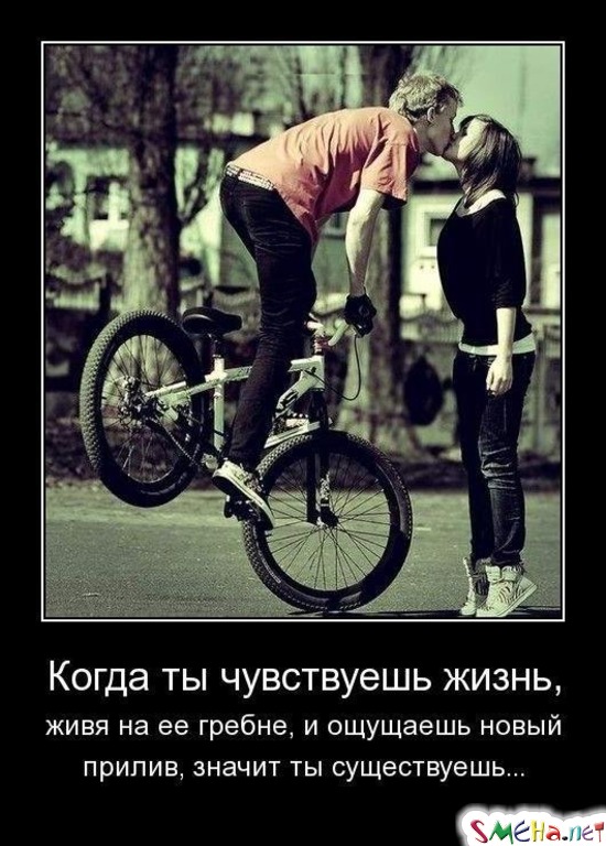 Когда ты чувствуешь жизнь, - живя на ее гребне, и ощущаешь новый прилив, значит ты существуешь...