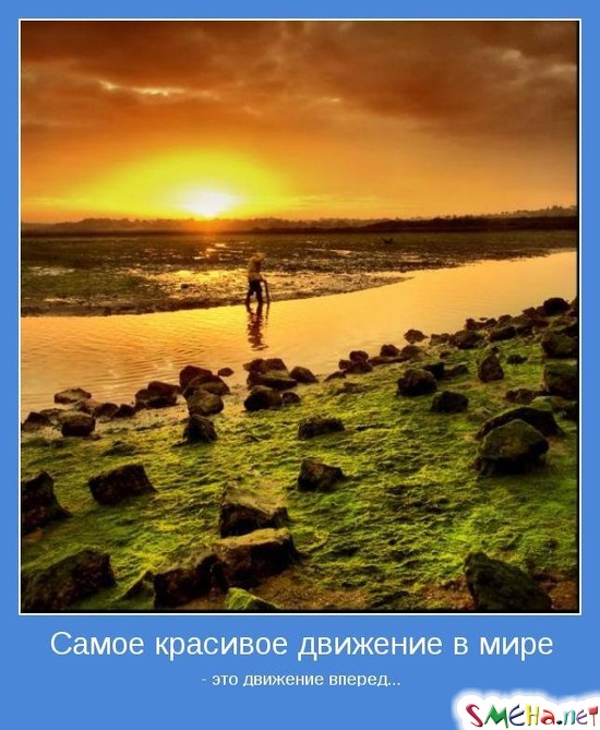 Самое красивое движение в мире - это движение вперед...