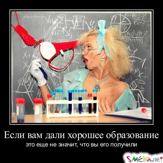Если вам дали хорошее образование  это еще не значит, что вы его получили