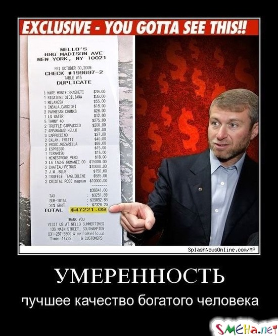 УМЕРЕННОСТЬ - лучшее качество богатого человека