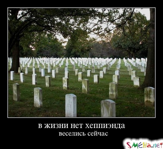 в жизни нет хеппиэнда - веселись сейчас