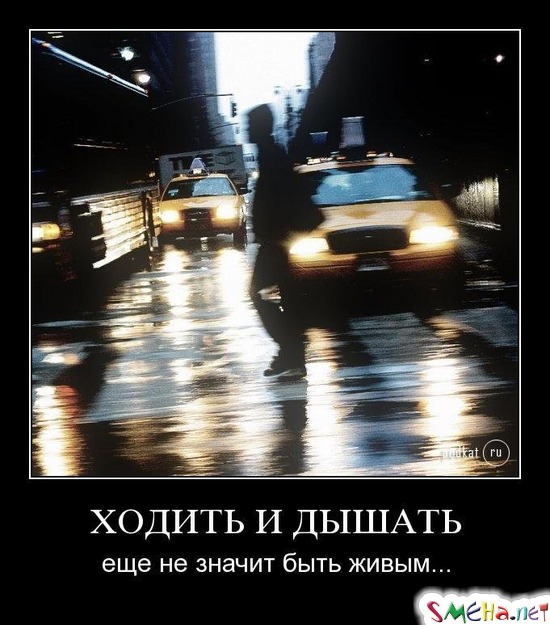 ХОДИТЬ И ДЫШАТЬ - еще не значит быть живым...