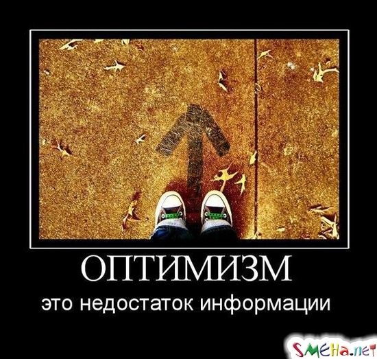 ОПТИМИЗМ - это недостаток информации