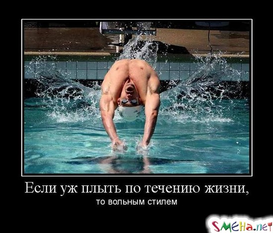 Если уж плыть по течению жизни, - то вольным стилем