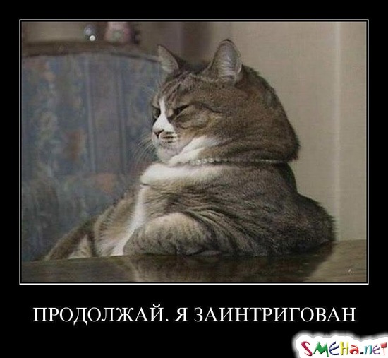 ПРОДОЛЖАЙ. Я ЗАИНТРИГОВАН
