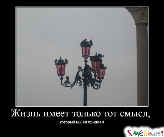 Жизнь имеет только тот смысл, - который мы ей придаем