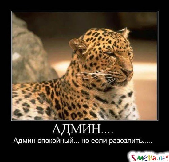 АДМИН... - Админ спокойный... но если разозлить...