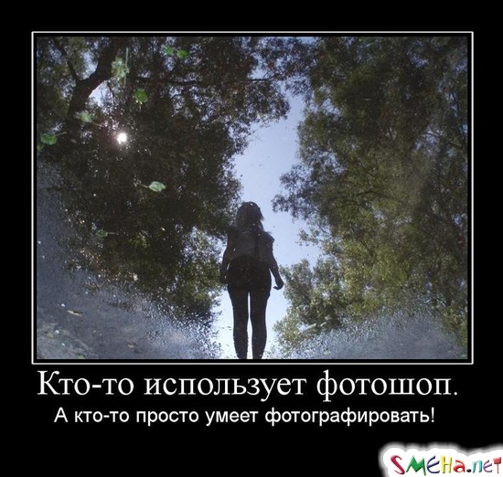 Кто-то использует фотошоп. А кто-то просто умеет фотографировать!