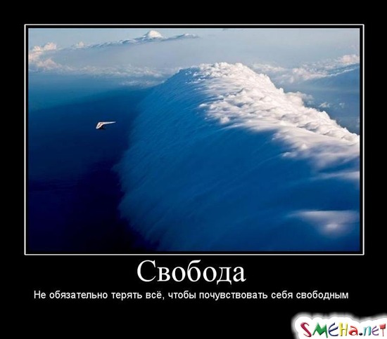 Свобода - Не обязательно терять всё, чтобы почувствовать себя свободным