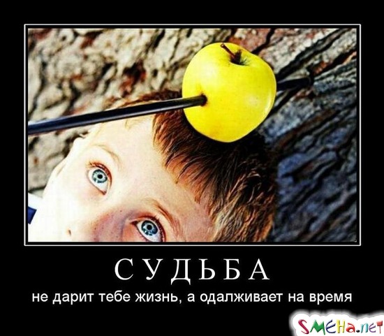 СУДЬБА - не дарит тебе жизнь, а одалживает на время