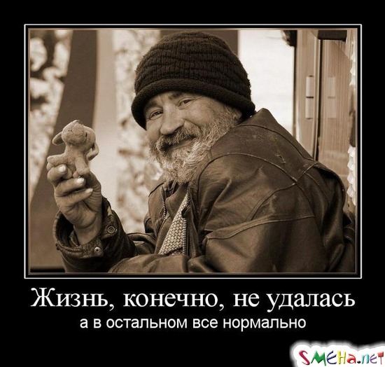 Жизнь, конечно, не удалась - а в остальном все нормально