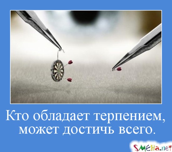 Кто обладает терпением, может достичь всего.