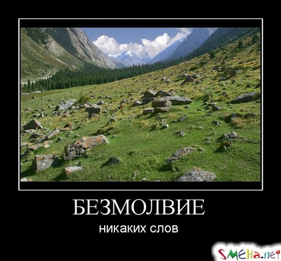 БЕЗМОЛВИЕ - никаких слов