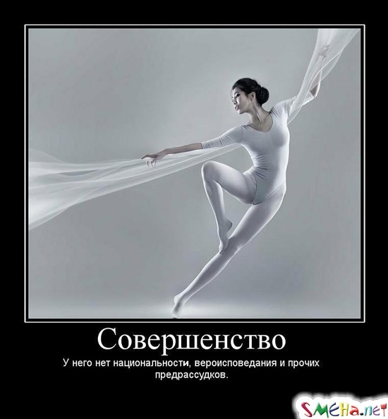 Совершенство - У него нет национальность, вероисповедания и прочих предрассудков.