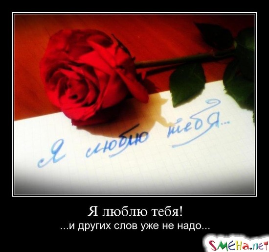 Я люблю тебя! - ...и других слов уже не надо...