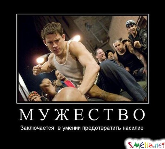 МУЖЕСТВО - Заключается  в умении предотвратить насилие
