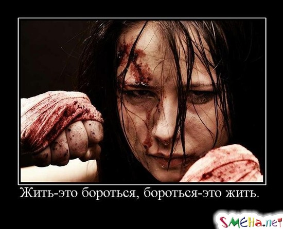 Жить - это бороться, бороться - это жить.