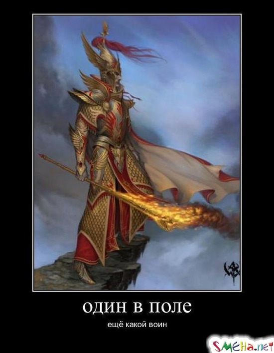 ОДИН В ПОЛЕ - еще какой воин