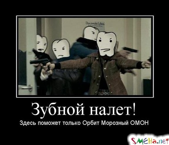 Зубной налет! - Здесь поможет только Орбит Морозный ОМОН