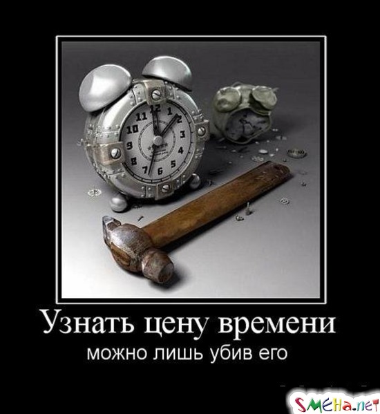 Узнать цену времени - можно лишь убив его